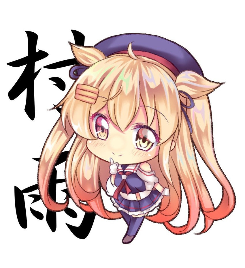 murasame and murasame kai ni (kantai collection) drawn by nekofish666