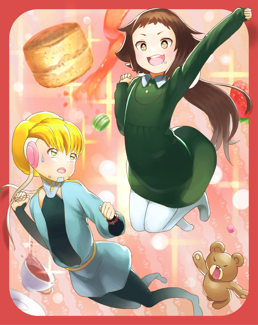 mitsumine mashiro and adelie (mikakunin de shinkoukei and 1 more) drawn by usagi_senmu_(mrabito)