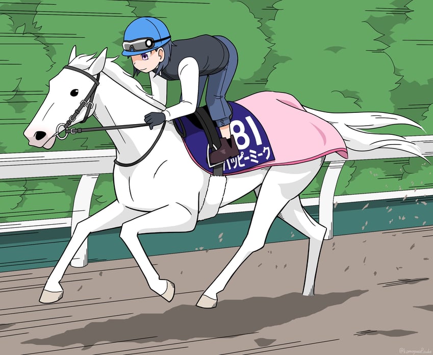 happy meek and kiryuuin aoi (original and 1 more) drawn by kamogawa_pisuke