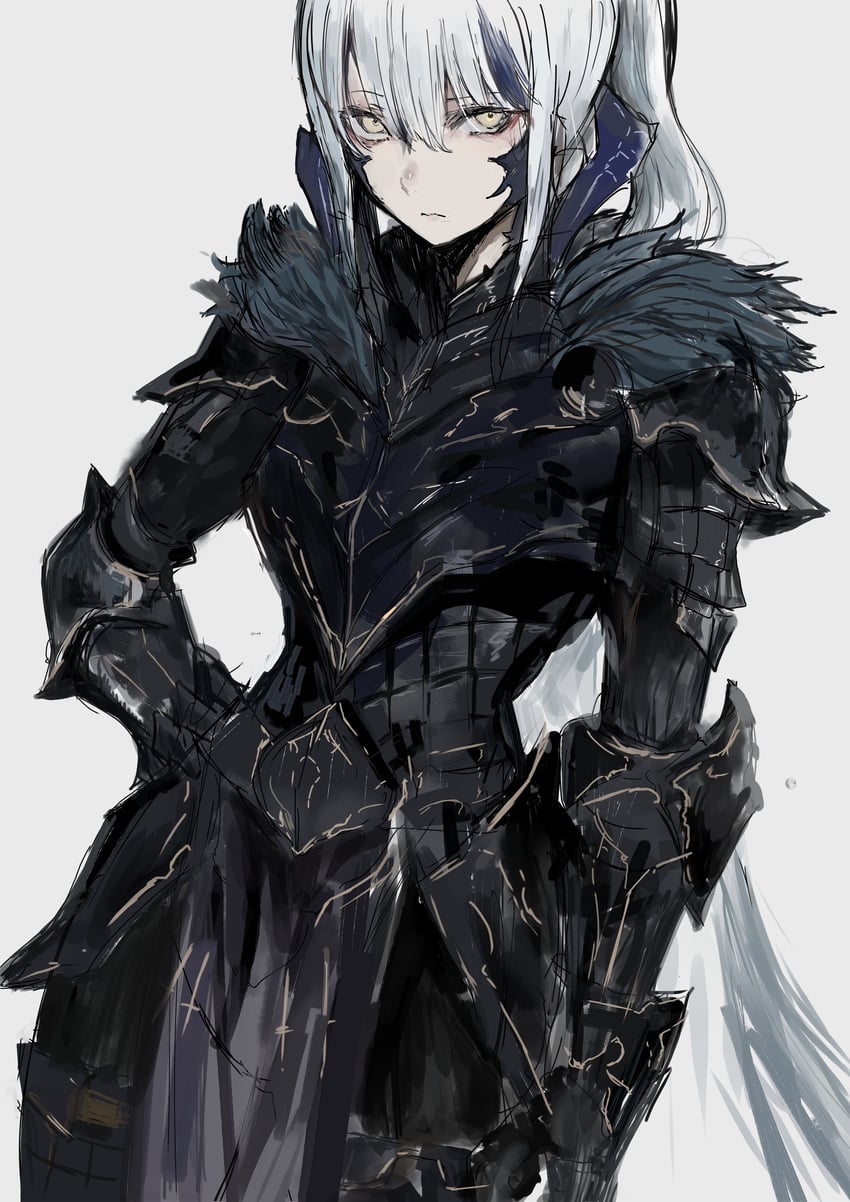 warrior of light (final fantasy and 1 more) drawn by chuhaibane
