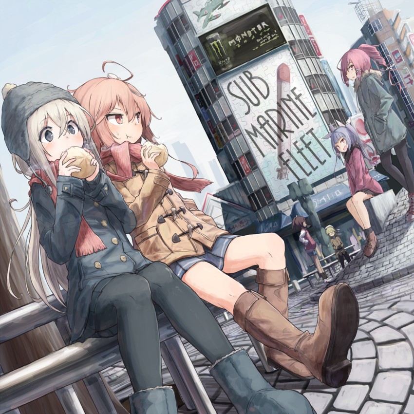 i-19, i-58, i-401, u-511, i-8, and 1 more (kantai collection) drawn by beize_(garbage)