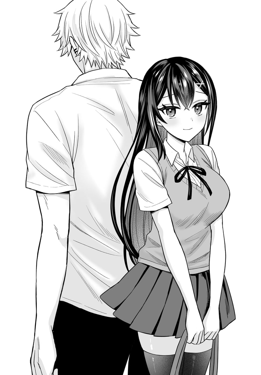 rindou shizuna and shishidou ryuichi (netorare manga no kuzu otoko ni tensei shita hazu ga heroine ga yottekuru ken) drawn by sumikawa_haru