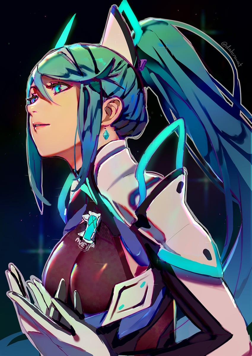 pneuma (xenoblade chronicles and 1 more) drawn by datcravat