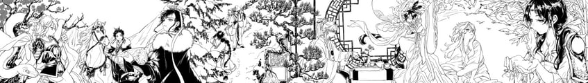 judal, ren kougyoku, ren hakuryuu, ren hakuei, ren kouha, and 4 more (magi the labyrinth of magic) drawn by xuancheng