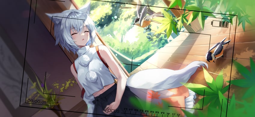 inubashiri momiji (touhou and 1 more) drawn by kure~pu