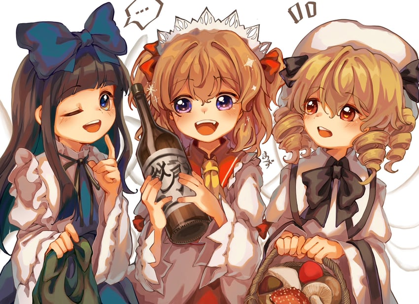 star sapphire, luna child, and sunny milk (touhou and 1 more) drawn by matsukuzu