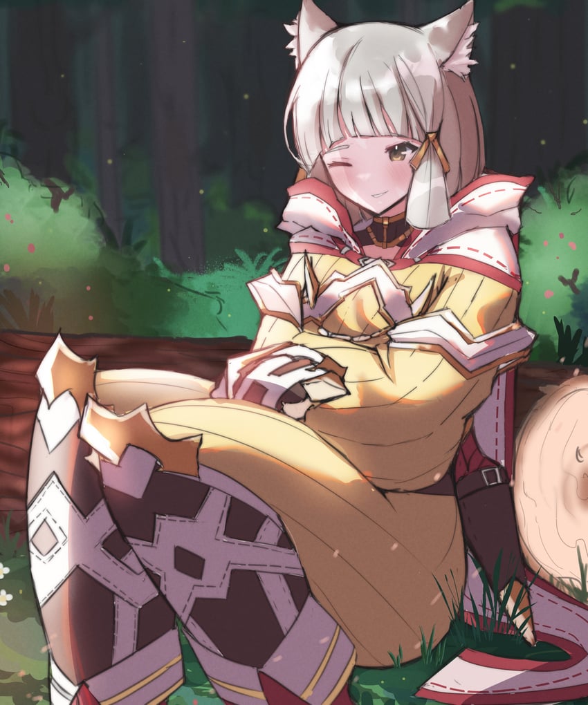 nia (xenoblade chronicles and 1 more) drawn by juneplums