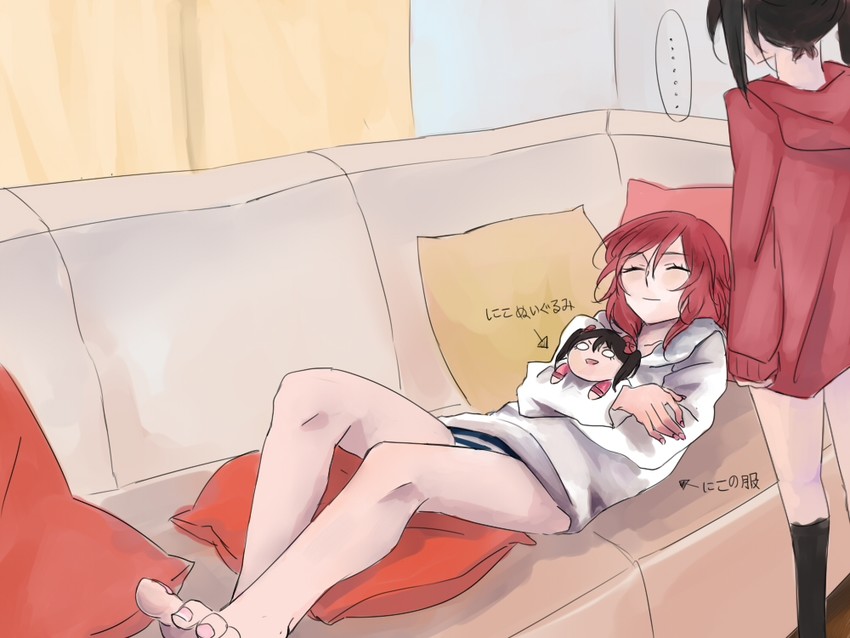 nishikino maki and yazawa nico (love live! and 1 more) drawn by noel_(pixiv5459099)