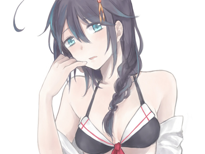 shigure and shigure kai ni (kantai collection) drawn by yueko_(nmyeuk)