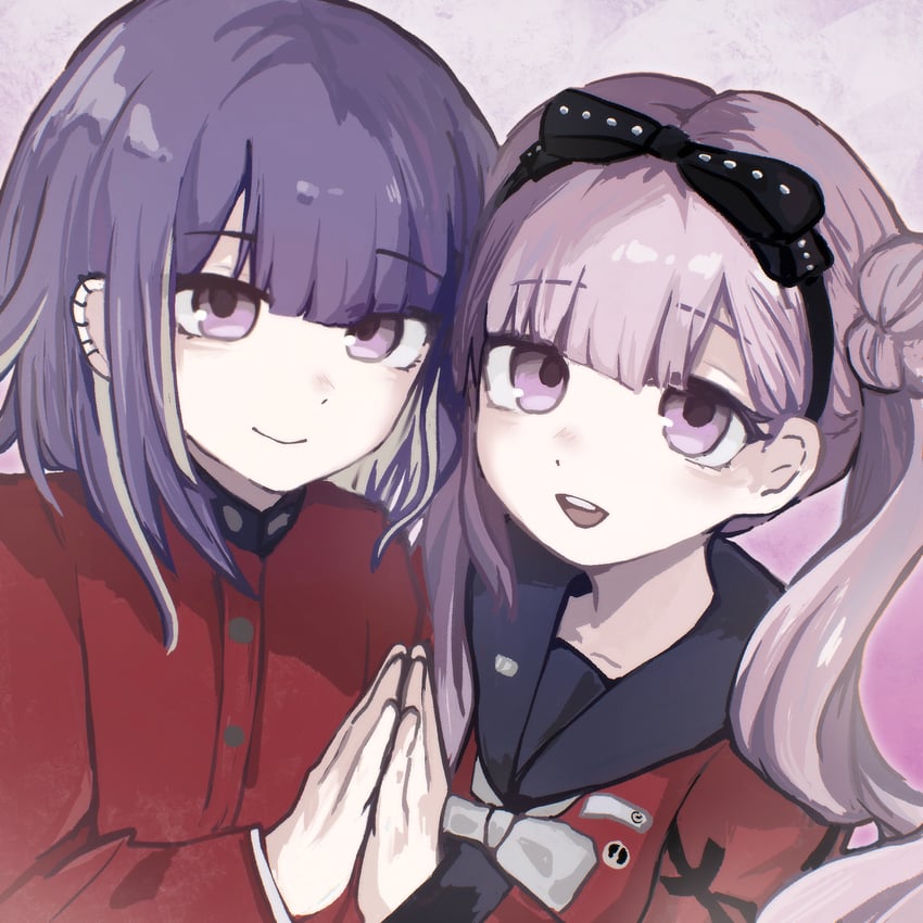 tsukumo kako and tsukumo ima (the hundred line -last defense academy-) drawn by baibaibaibai191