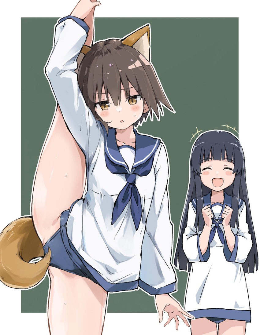 miyafuji yoshika and yamakawa michiko (world witches series and 1 more) drawn by rauto