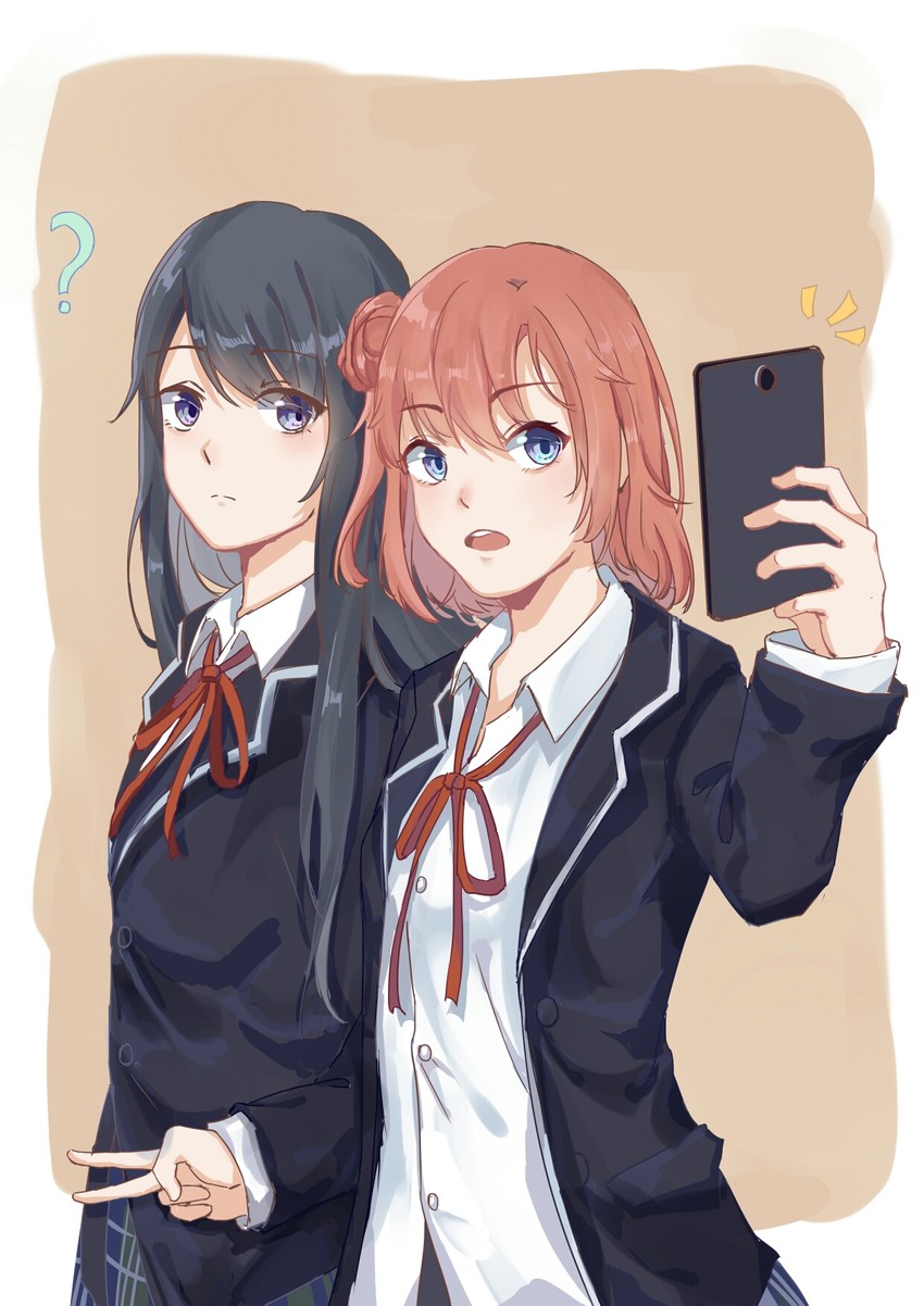 yukinoshita yukino and yuigahama yui (yahari ore no seishun lovecome wa machigatteiru.) drawn by huo_jian_chong_rudao_76