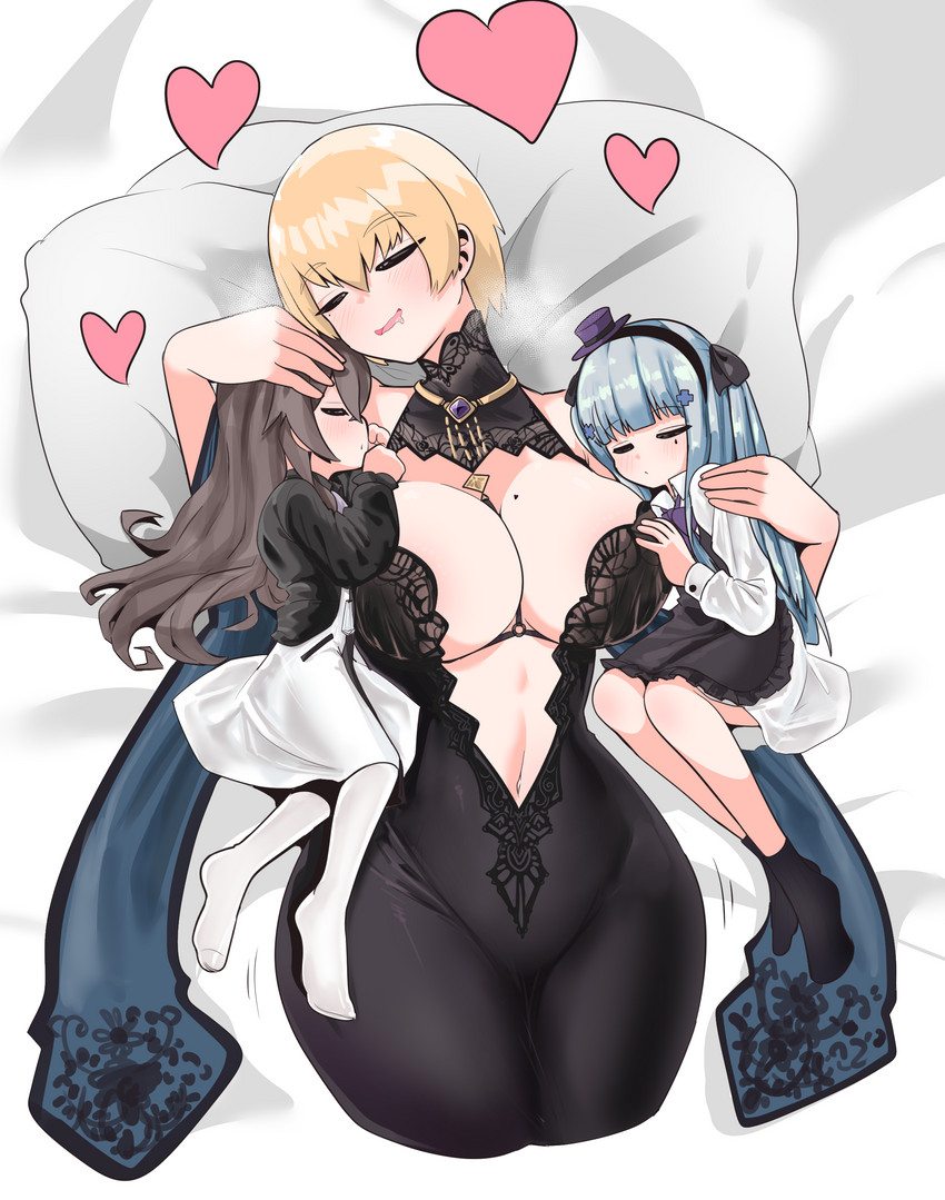 vsk-94, hk416, and ump45 (girls' frontline) drawn by elflorri
