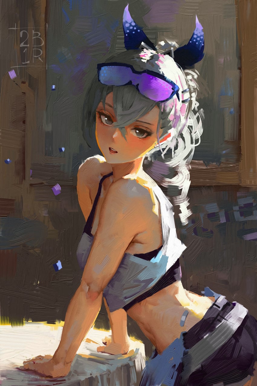 silver wolf (honkai and 1 more) drawn by ravine_bells