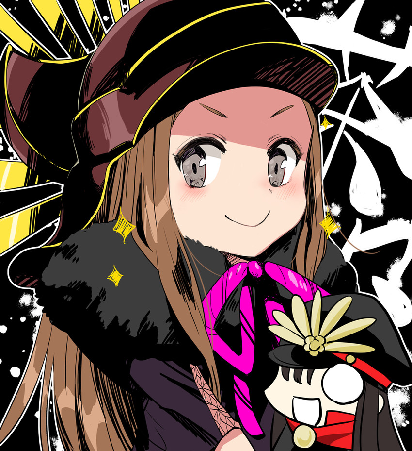 oda nobunaga, chacha, and mini nobu (fate and 2 more) drawn by reito6