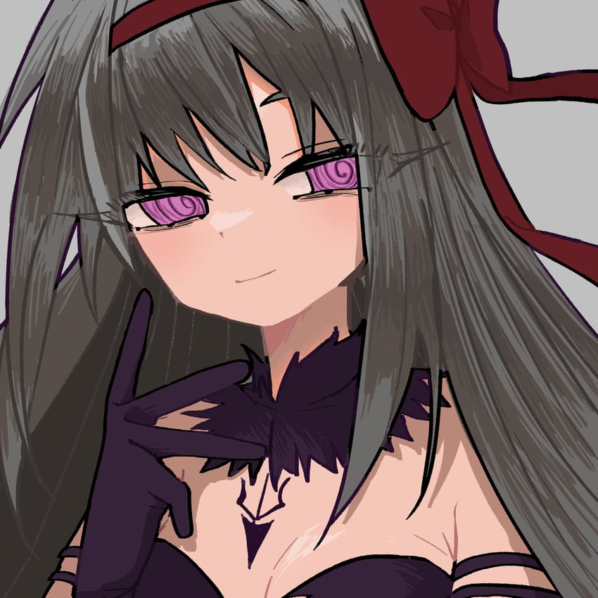 akemi homura and akuma homura (mahou shoujo madoka magica and 1 more) drawn by rabbit11201206