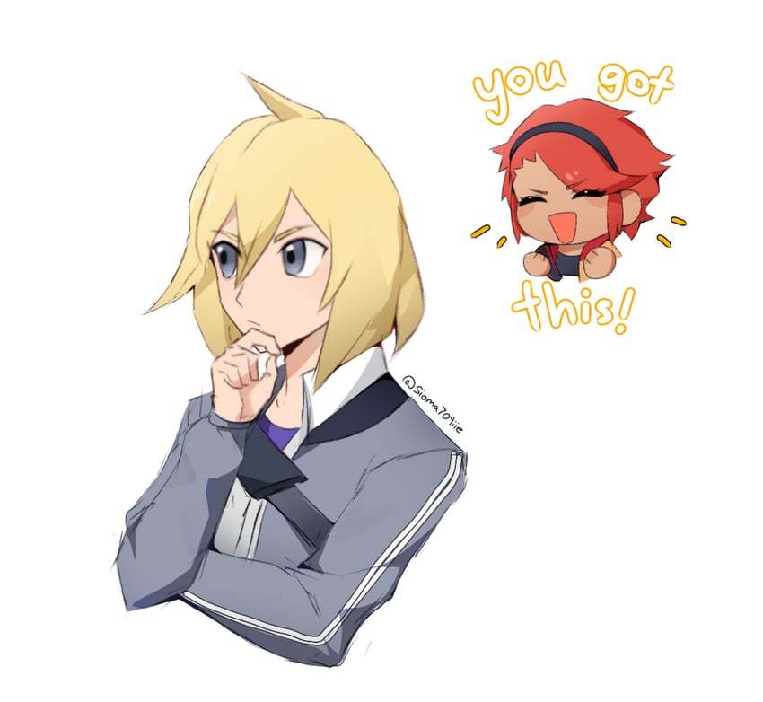 paulo and tina (pokemon and 1 more) drawn by sioma709iie