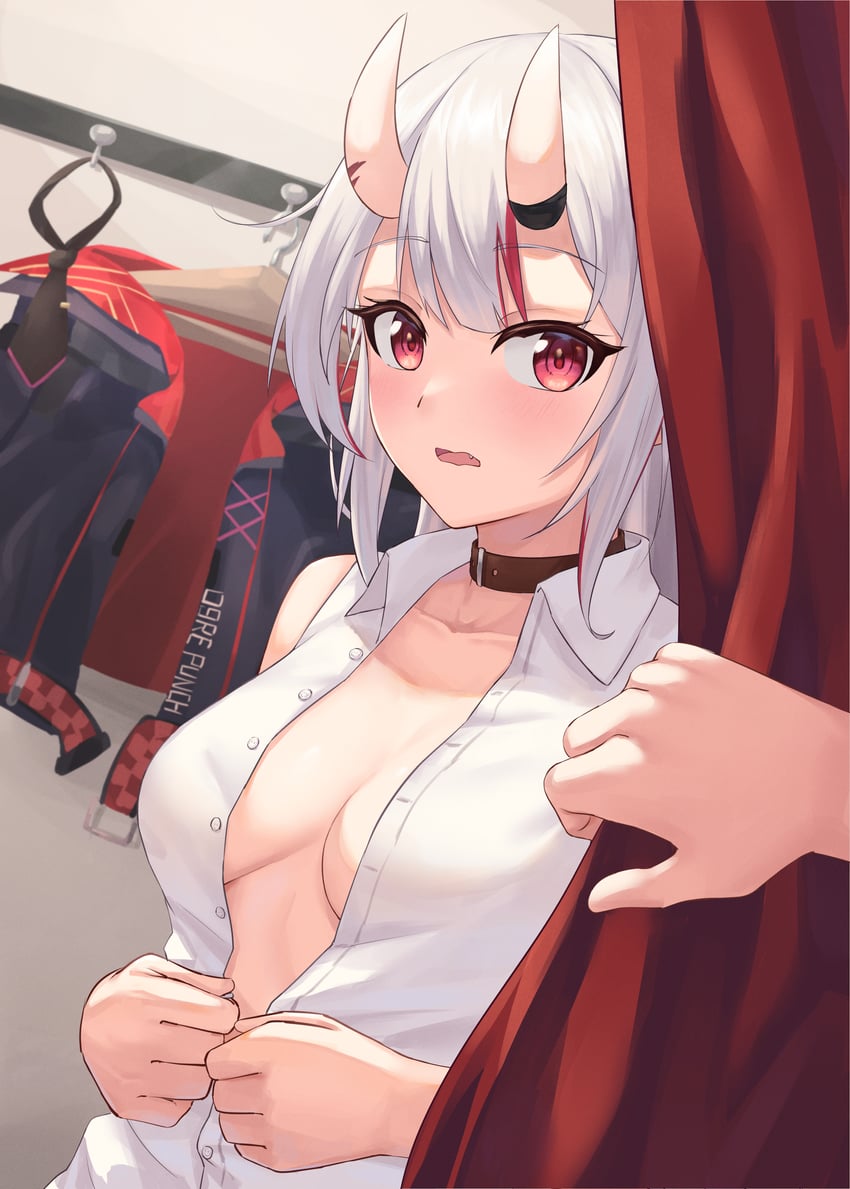 nakiri ayame (hololive and 1 more) drawn by leeshin0919