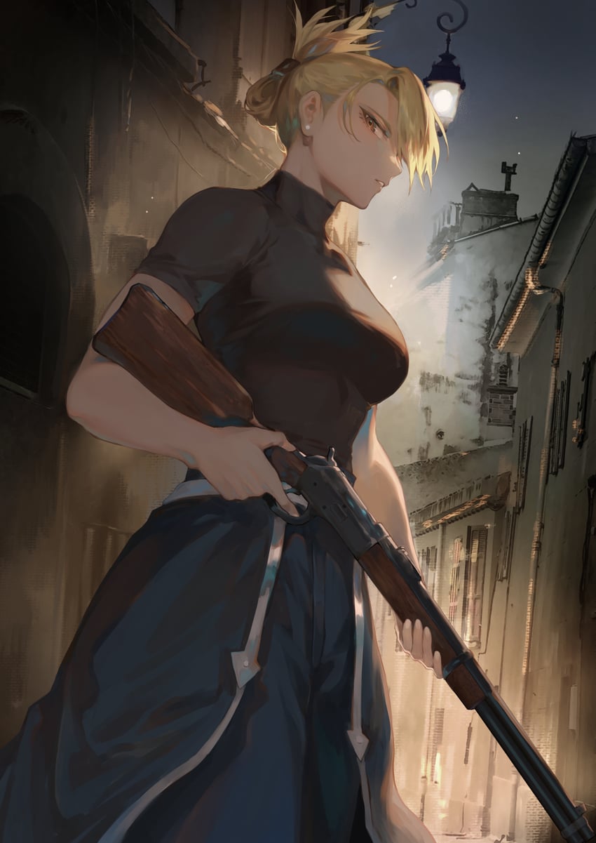 riza hawkeye (fullmetal alchemist) drawn by mashutarou_(neko_no_oyashiro)