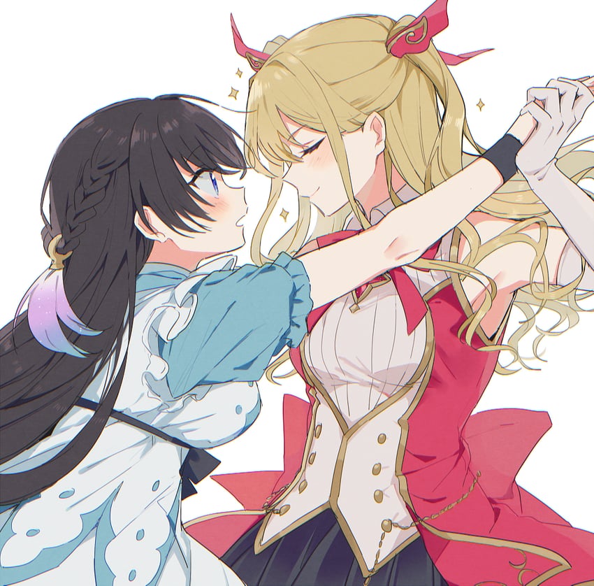 ami ria and kozue mayu (mahou shoujo madoka magica and 1 more) drawn by boyano