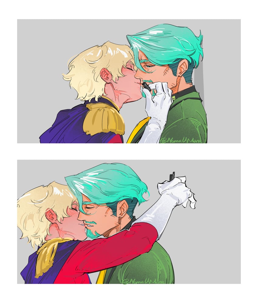 char aznable and challia bull (gundam and 1 more) drawn by nomaumona