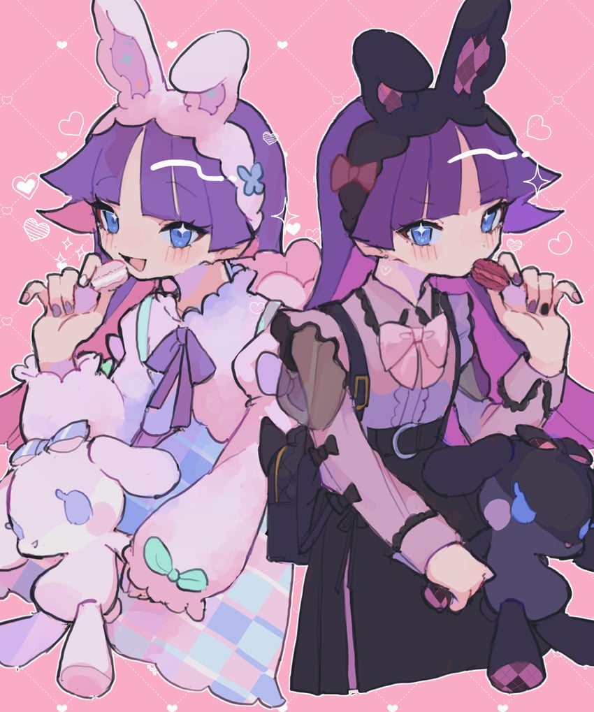 feli and white feli (puyopuyo and 2 more) drawn by urolo