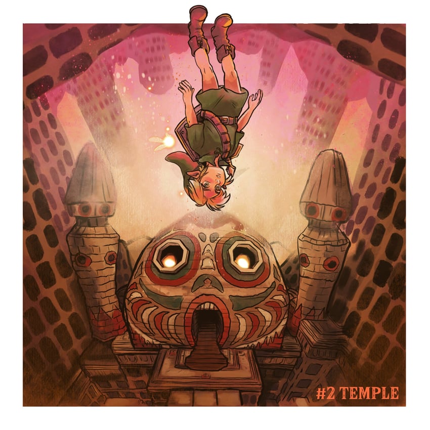 link and tatl (the legend of zelda and 1 more) drawn by ora-illustration