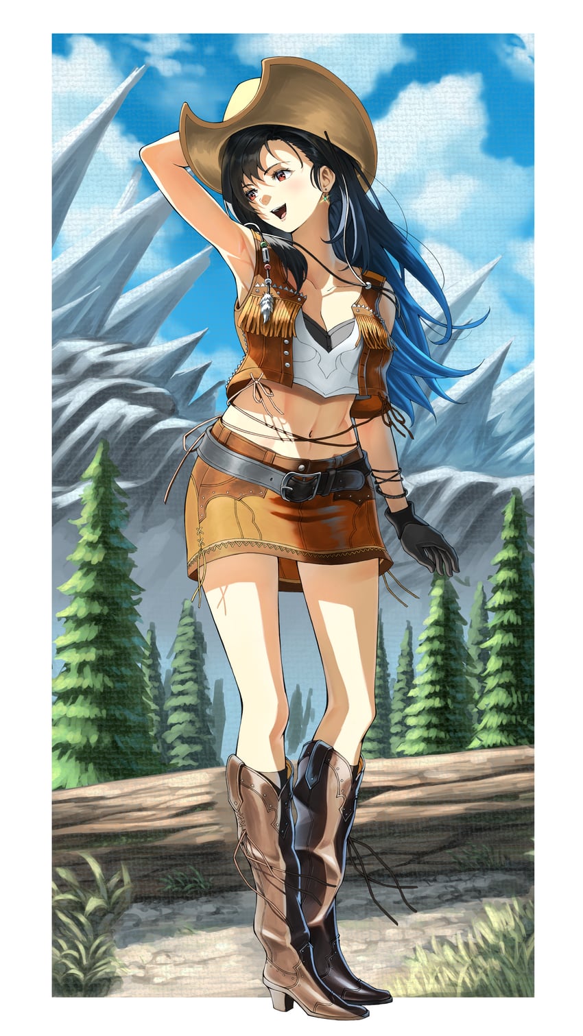tifa lockhart (final fantasy and 4 more) drawn by zupakyo