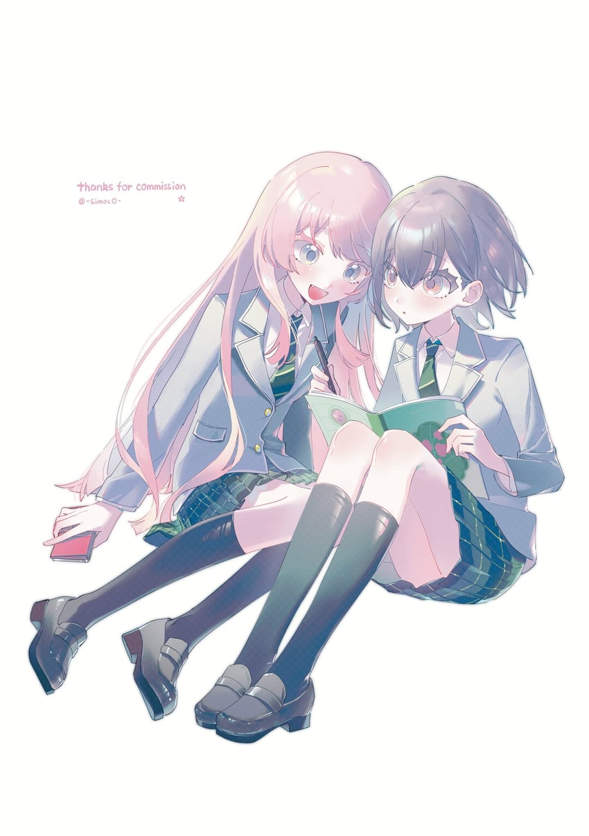chihaya anon and takamatsu tomori (bang dream! and 1 more) drawn by simoco