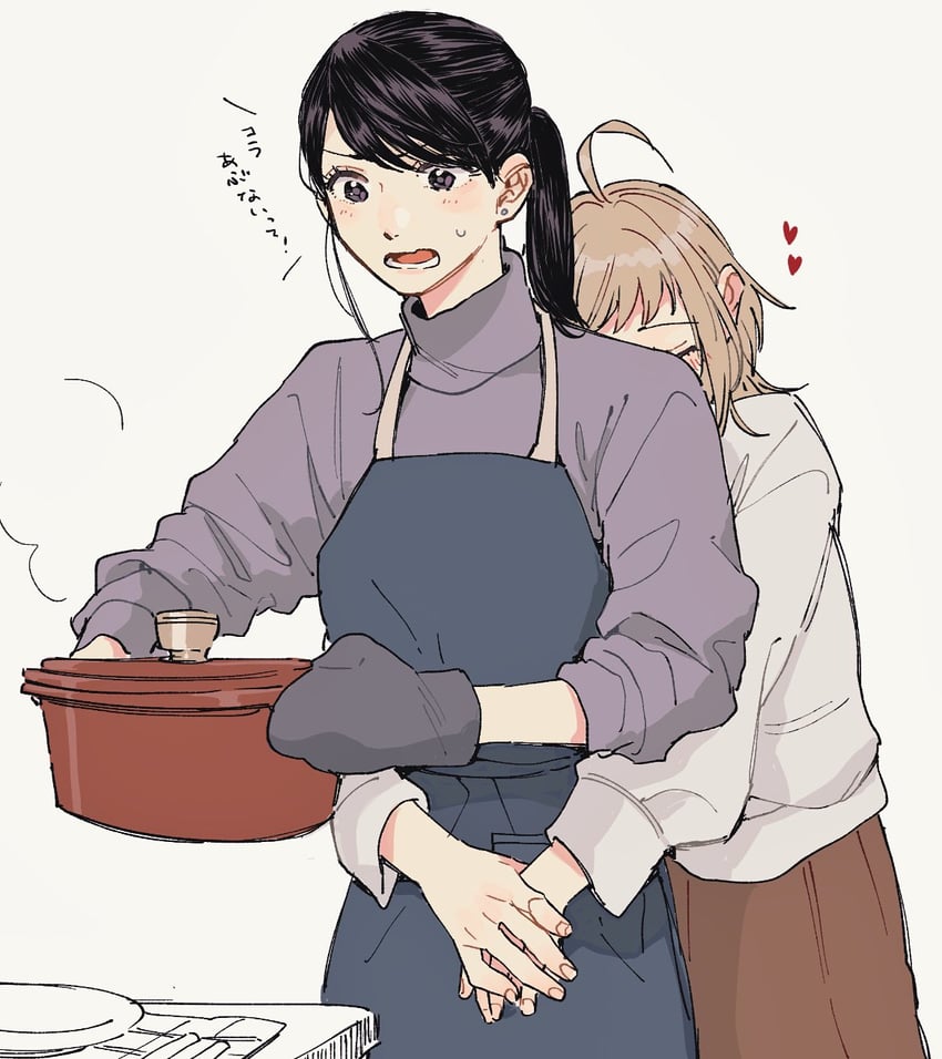 kazuki nanami and fujimura kaede (2dk g pen mezamashidokei) drawn by oosawa_yayoi