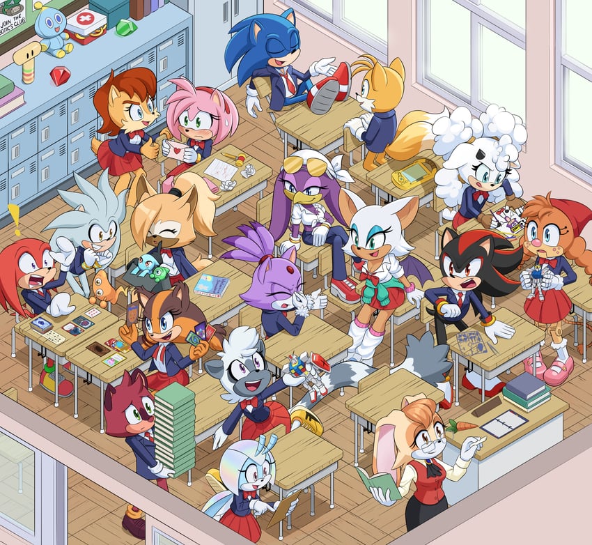 sonic the hedgehog, shadow the hedgehog, amy rose, blaze the cat, rouge the bat, and 25 more (pokemon and 12 more) drawn by dstears