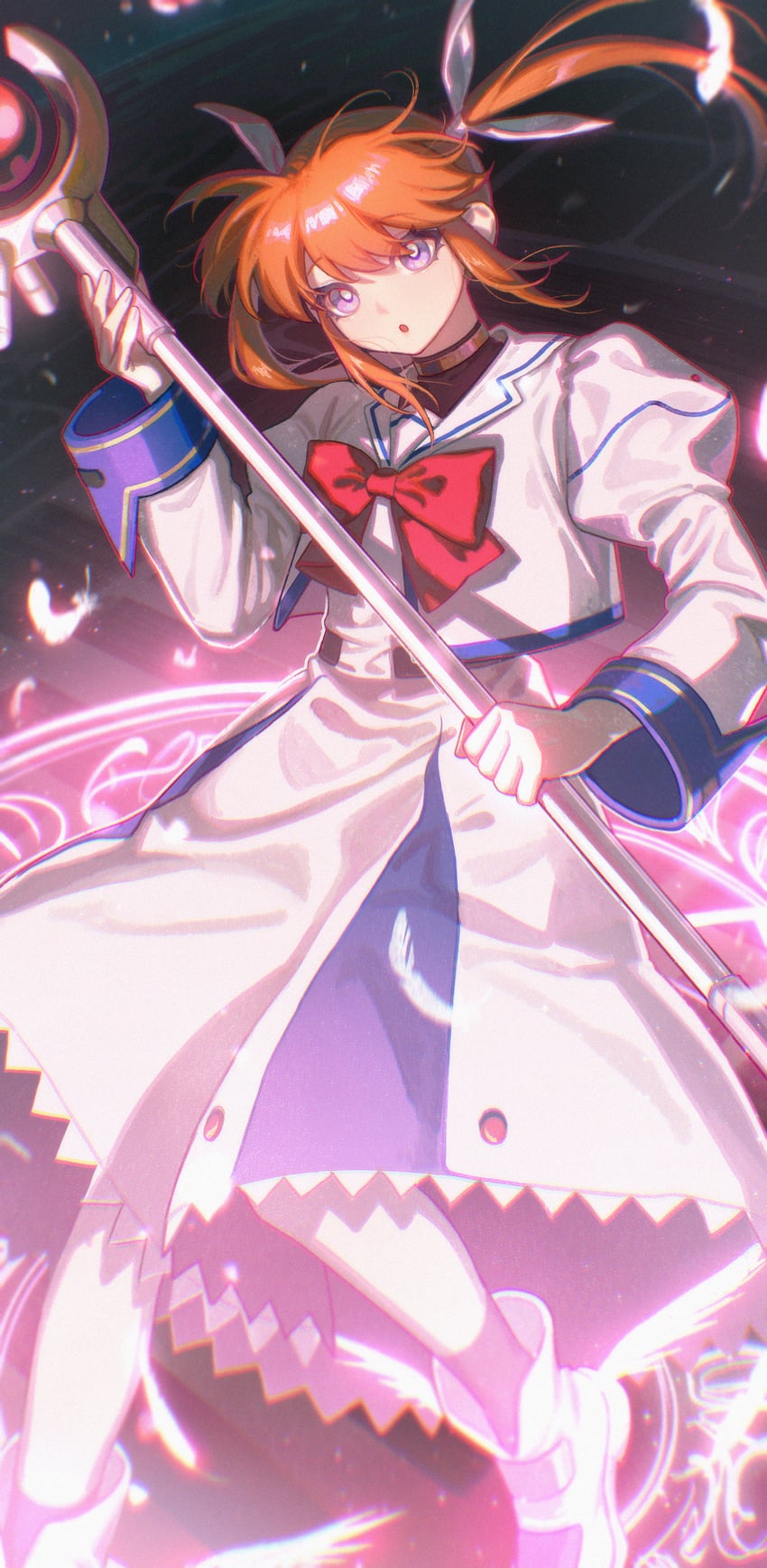 takamachi nanoha and raising heart (lyrical nanoha and 1 more) drawn by gootai