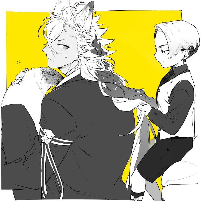 jack howl and divus crewel (twisted wonderland) drawn by shi646