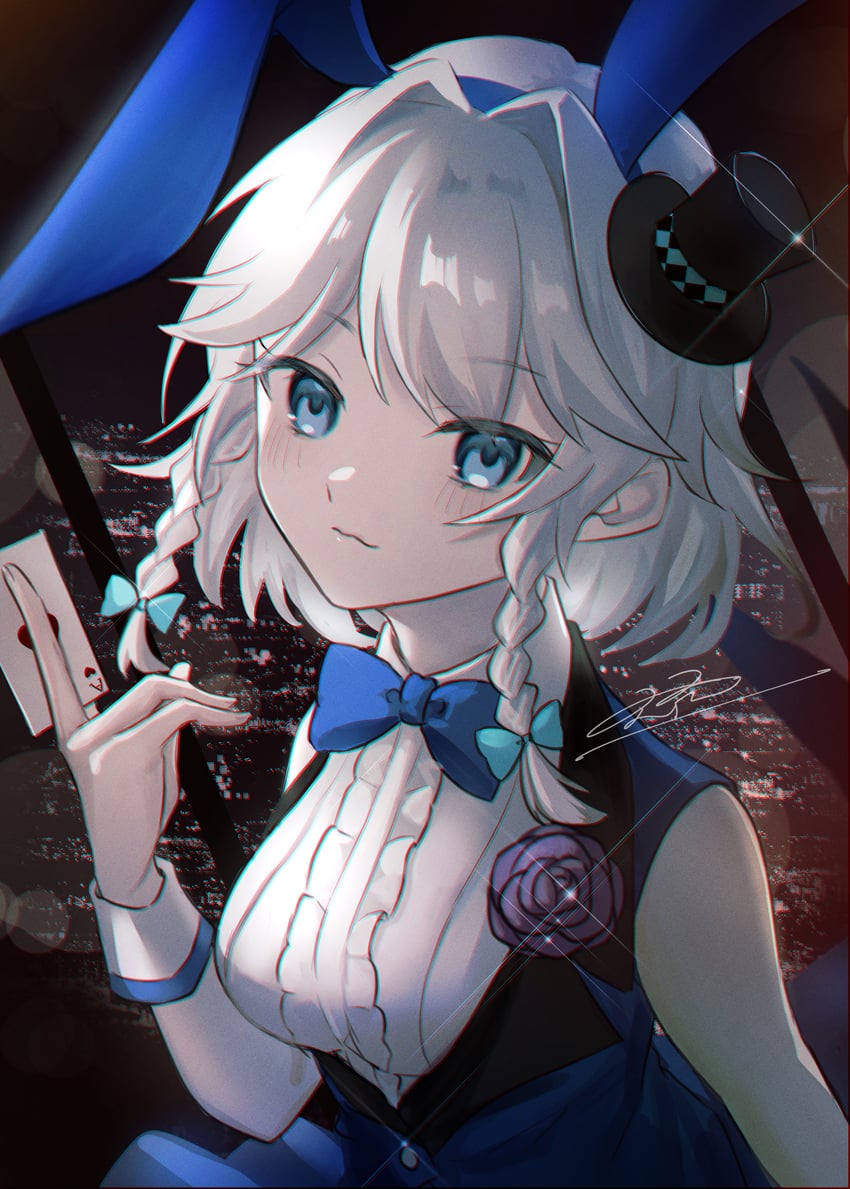 izayoi sakuya (touhou and 1 more) drawn by rokuya_(68_zusao)