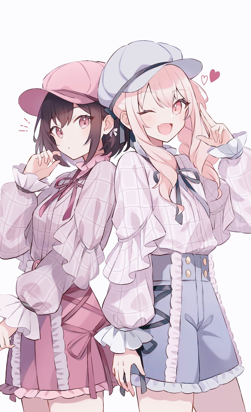 shinonome ena and akiyama mizuki (project sekai) drawn by hrn_ohana