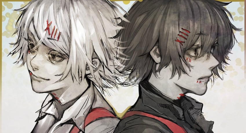 suzuya juuzou (tokyo ghoul and 1 more) drawn by stfr_(stfr_kaz)