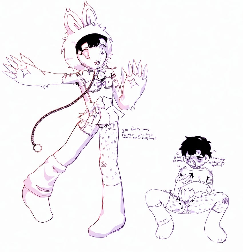 labubu and blameitonjorge (pop mart) drawn by slavcvlt