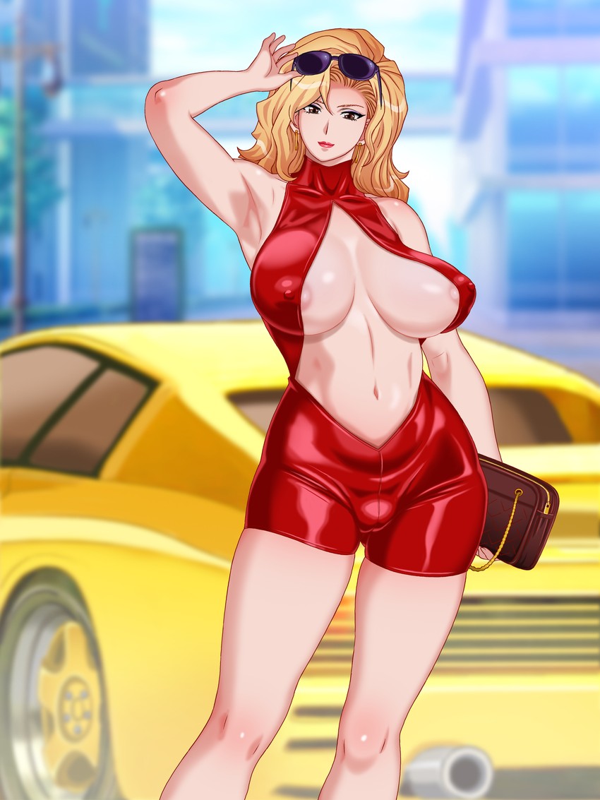 onna shachou (golden boy) drawn by gaden