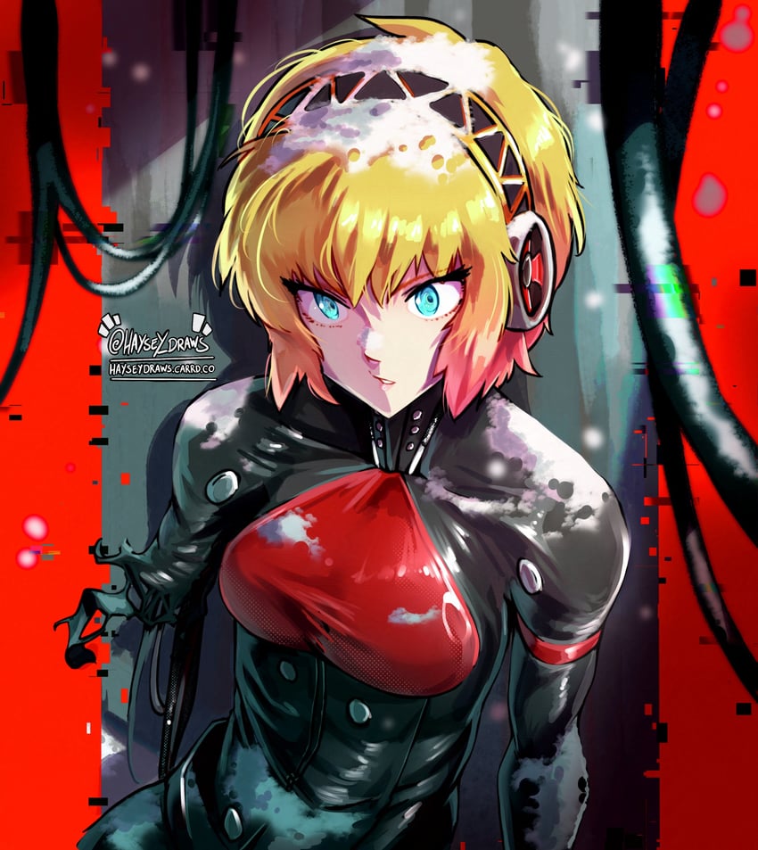 aigis and elster (persona and 2 more) drawn by haysey