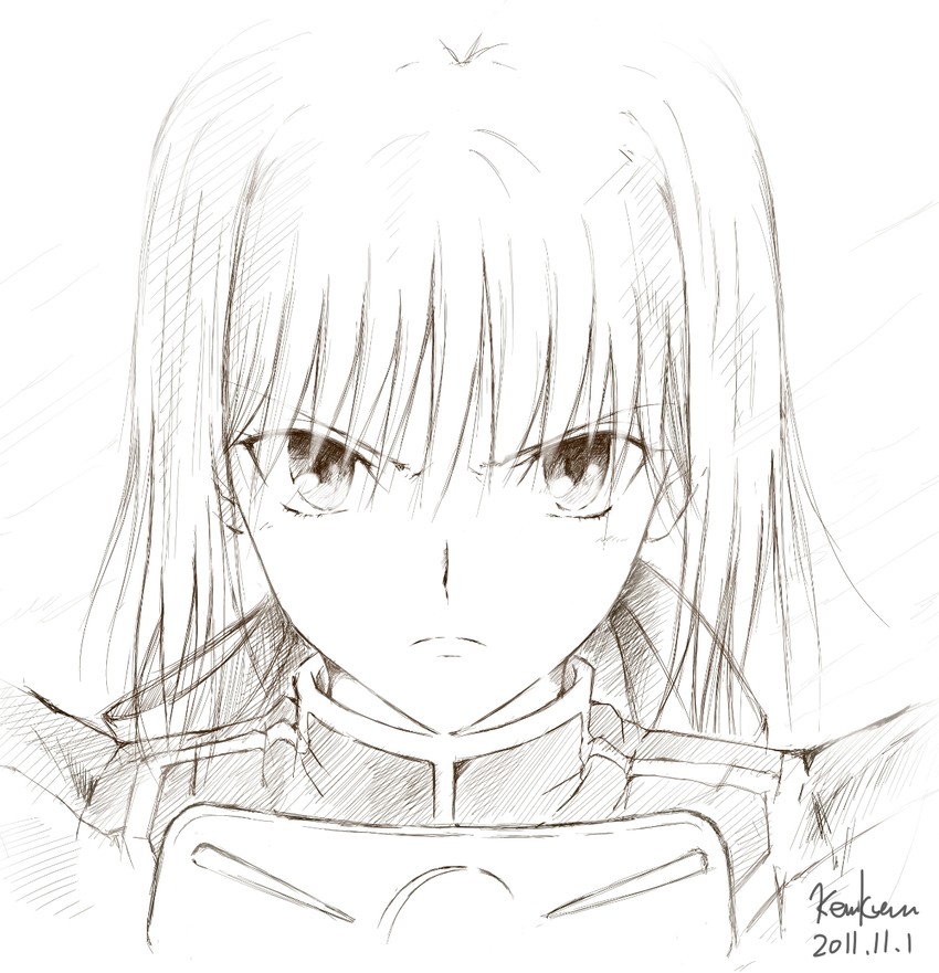 artoria pendragon and saber (fate and 1 more) drawn by kem_kem