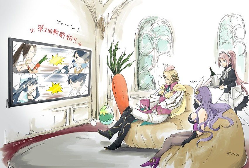 lucina, camilla, chrom, xander, kagero, and 2 more (fire emblem and 3 more) drawn by robaco