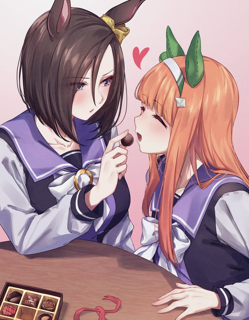 silence suzuka and air groove (umamusume) drawn by sugamo_(rainysnowy108)