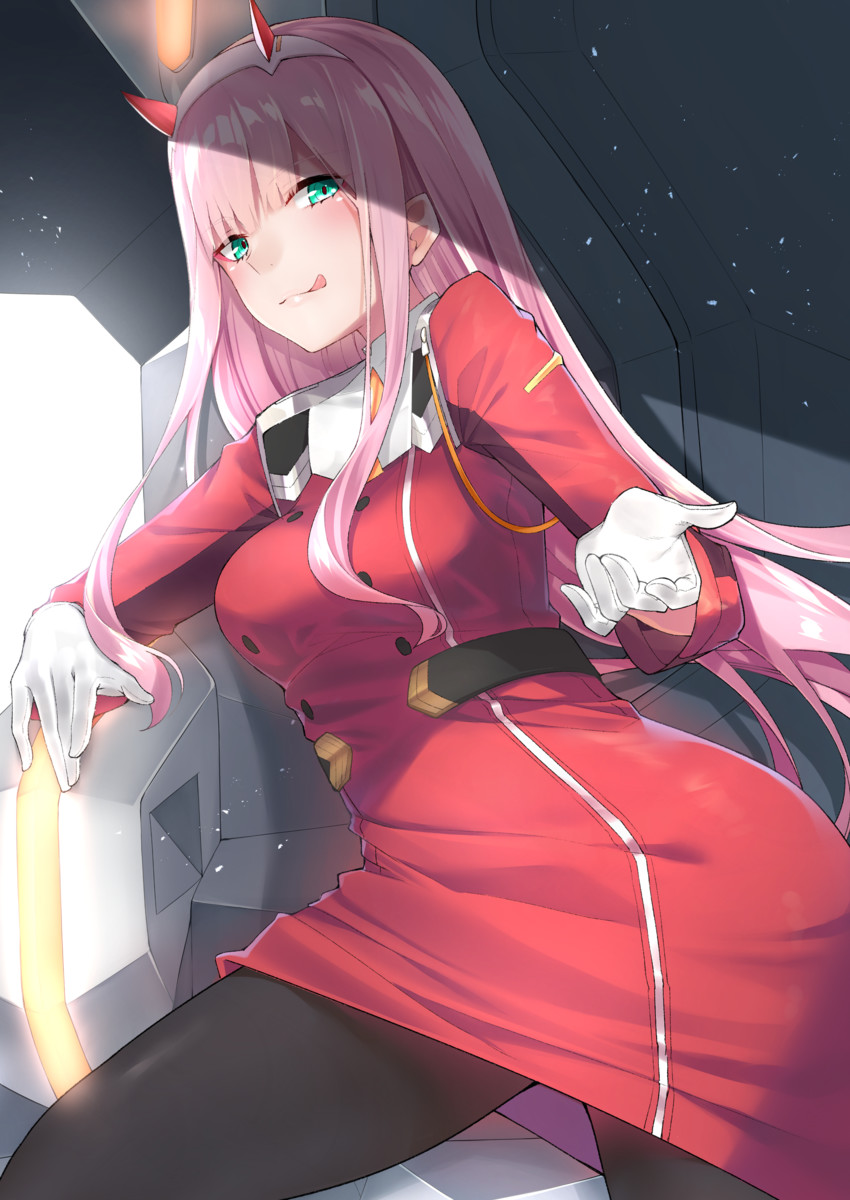 zero two (darling in the franxx) drawn by go-1