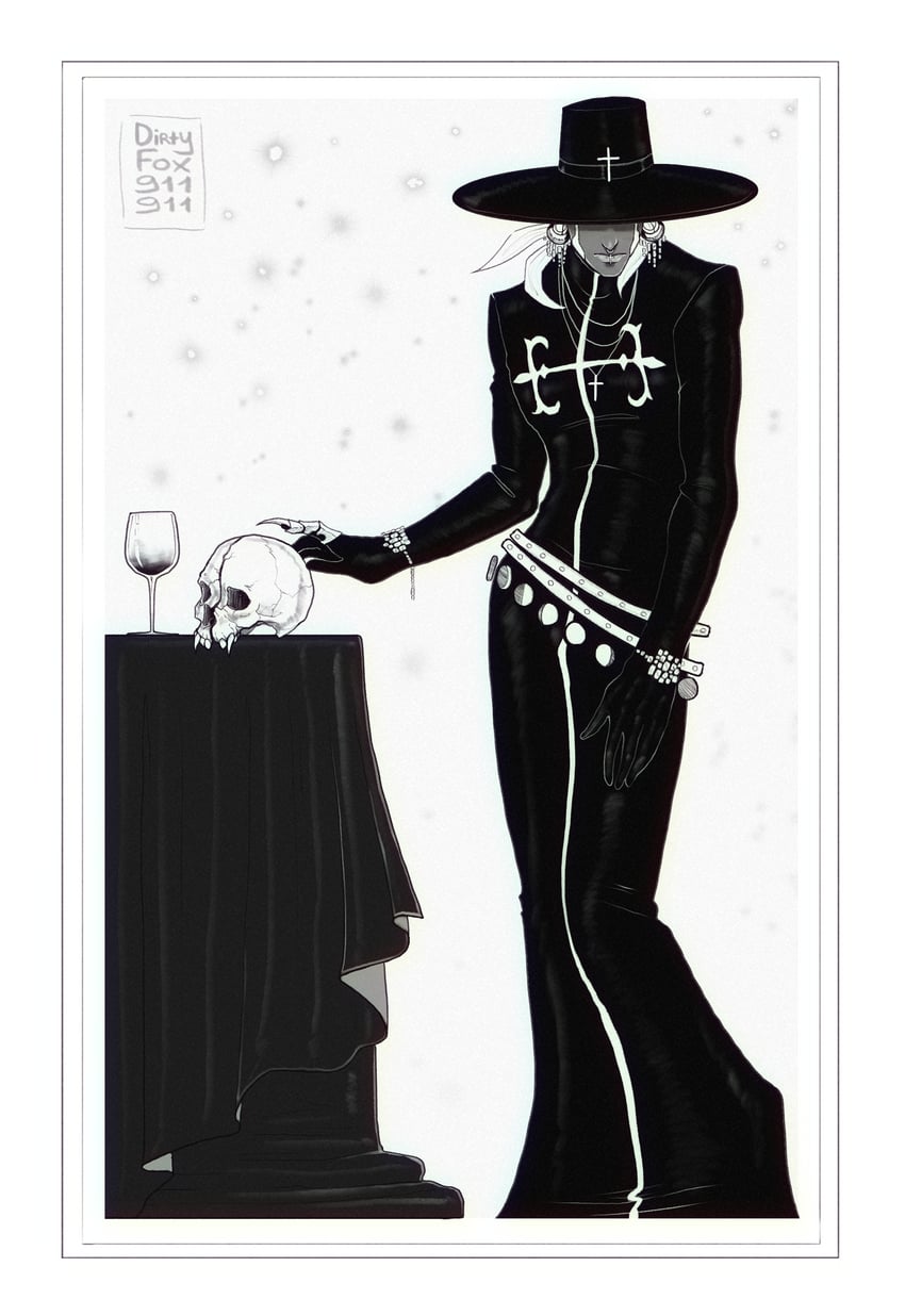 enrico pucci (jojo no kimyou na bouken and 1 more) drawn by dirtyfox911911