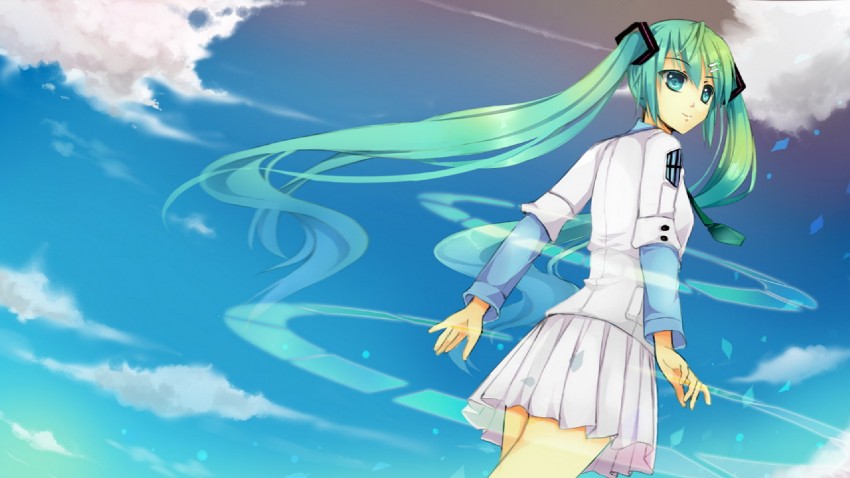 hatsune miku (vocaloid and 1 more) drawn by echoayane