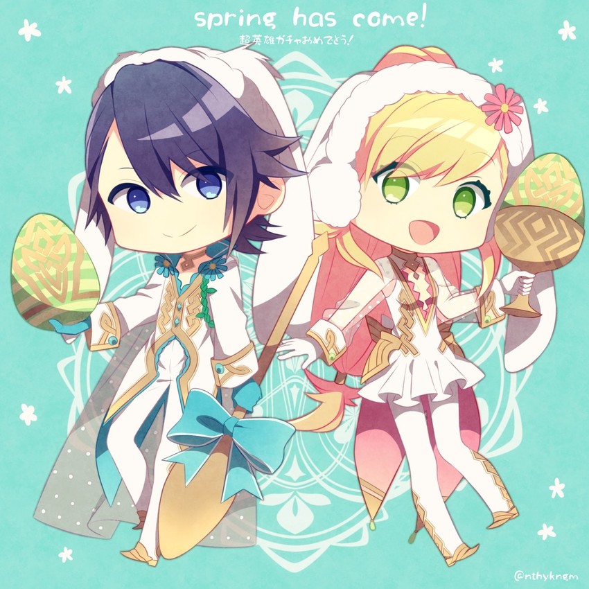 sharena and alfonse (fire emblem and 1 more) drawn by crml_orng
