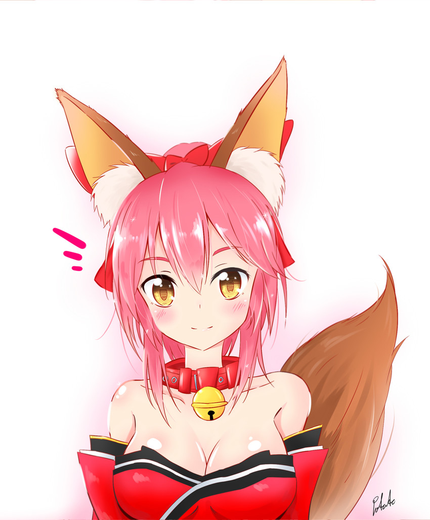tamamo and tamamo cat (fate and 1 more) drawn by potato_(chenghungchai)