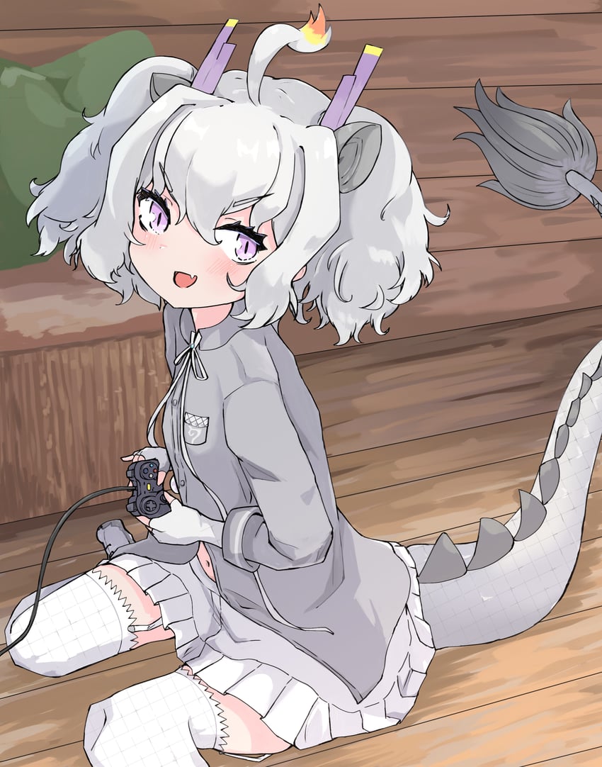 white dragon (kemono friends) drawn by toro_orororo