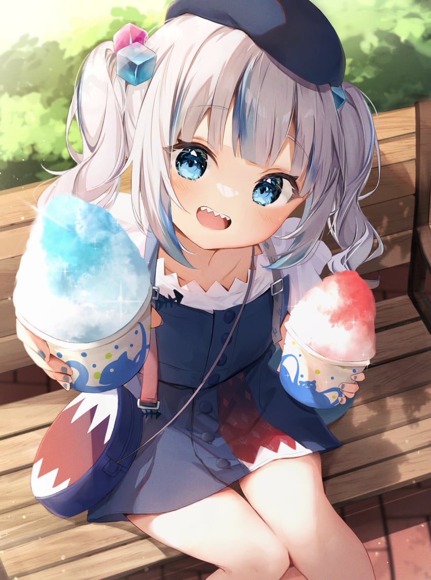 gawr gura (hololive and 1 more) drawn by seboneko