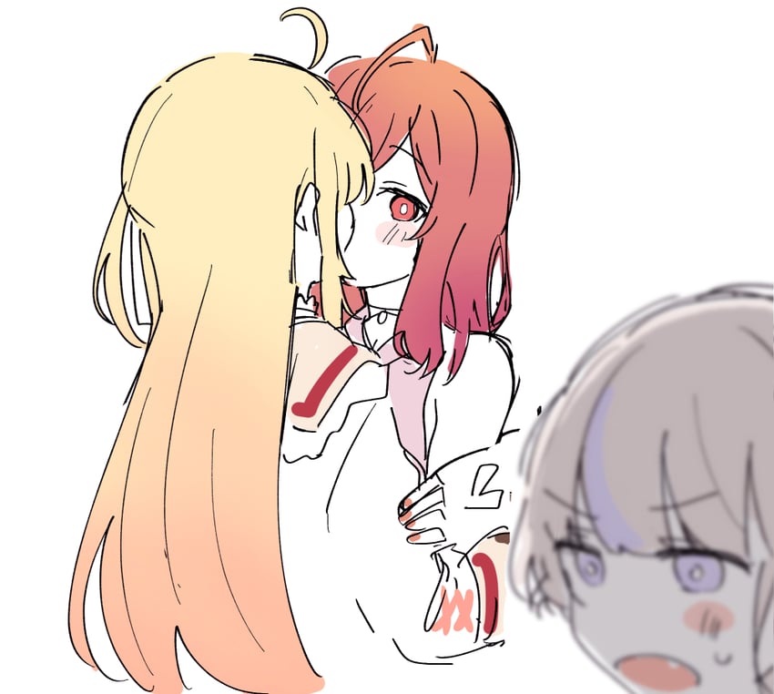 ichijou ririka, otonose kanade, and todoroki hajime (hololive and 1 more) drawn by sakana_(saka11205)